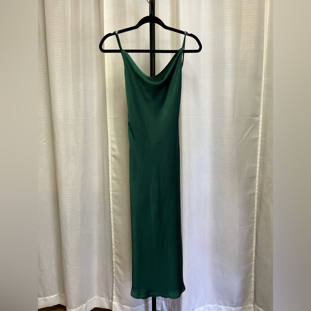 Hello Molly WHO LOVES YOU MIDI DRESS TEAL NWT | size XS (2)